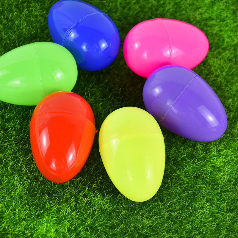 Plastic Fillable Easter Eggs 24 Pack by HitMyNeed