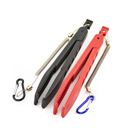 Plastic Fishing Tongs with Carabiner Clip 22cm by HitMyNeed