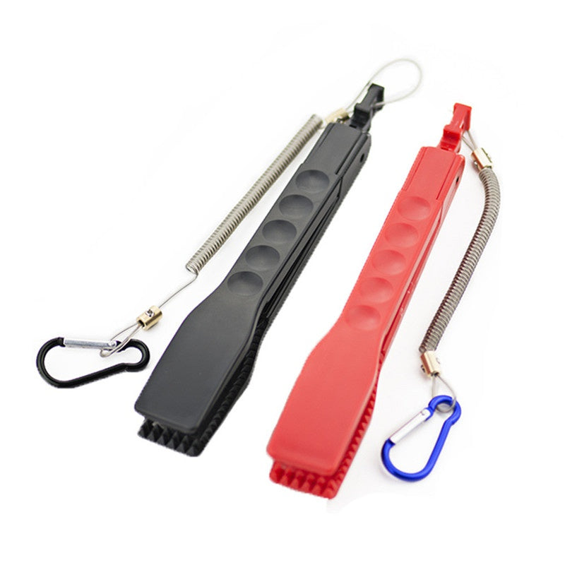 Plastic Fishing Tongs with Carabiner Clip 22cm by HitMyNeed