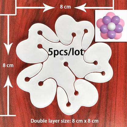 Plastic Flower Balloon Clips, 5 Pack by HitMyNeed