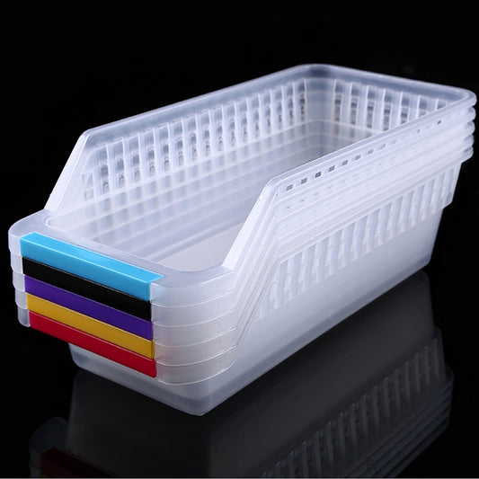 Plastic Fridge Storage Tray Basket with Handle by HitMyNeed