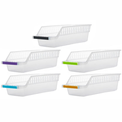 Plastic Fridge Storage Tray Basket with Handle by HitMyNeed