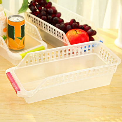 Plastic Fridge Storage Tray Basket with Handle by HitMyNeed