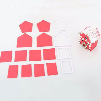 Plastic Gingerbread House Cookie Cutter Set (4pc) by HitMyNeed
