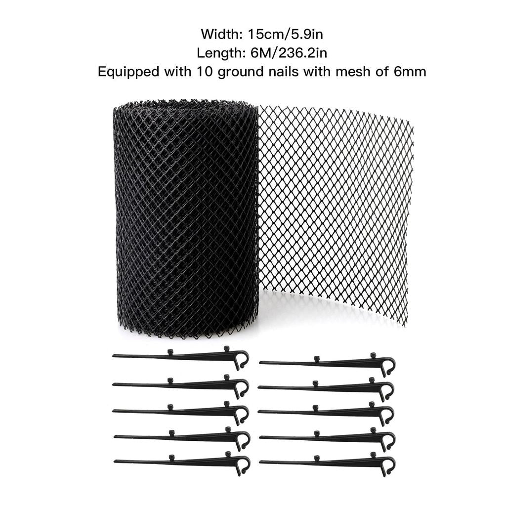 Plastic Gutter Leaf Guard Mesh Roll with Nails by HitMyNeed