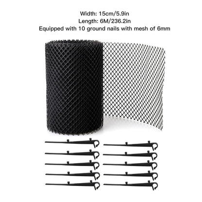 Plastic Gutter Leaf Guard Mesh Roll with Nails by HitMyNeed
