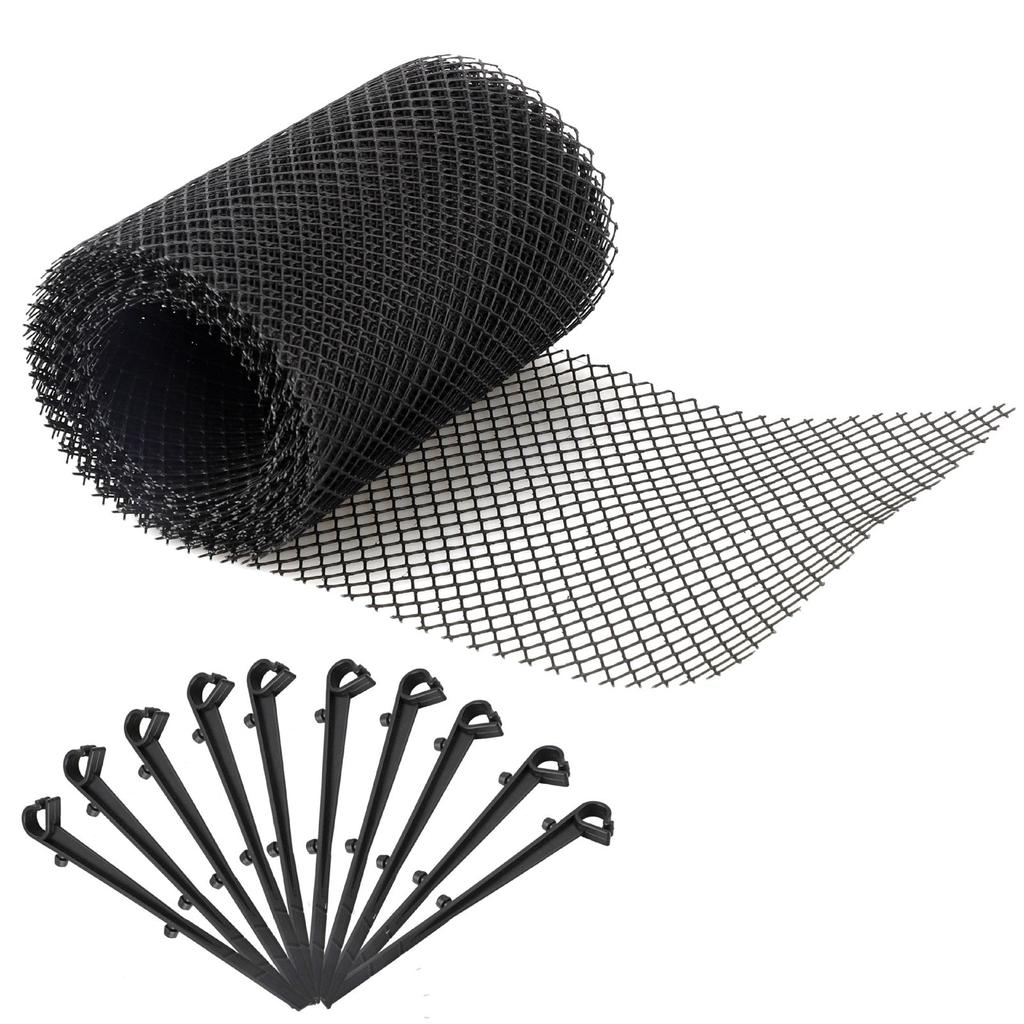 Plastic Gutter Leaf Guard Mesh Roll with Nails by HitMyNeed