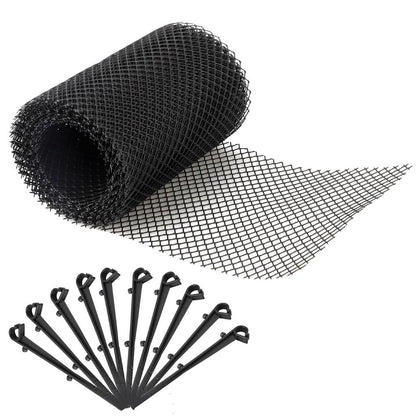 Plastic Gutter Leaf Guard Mesh Roll with Nails by HitMyNeed