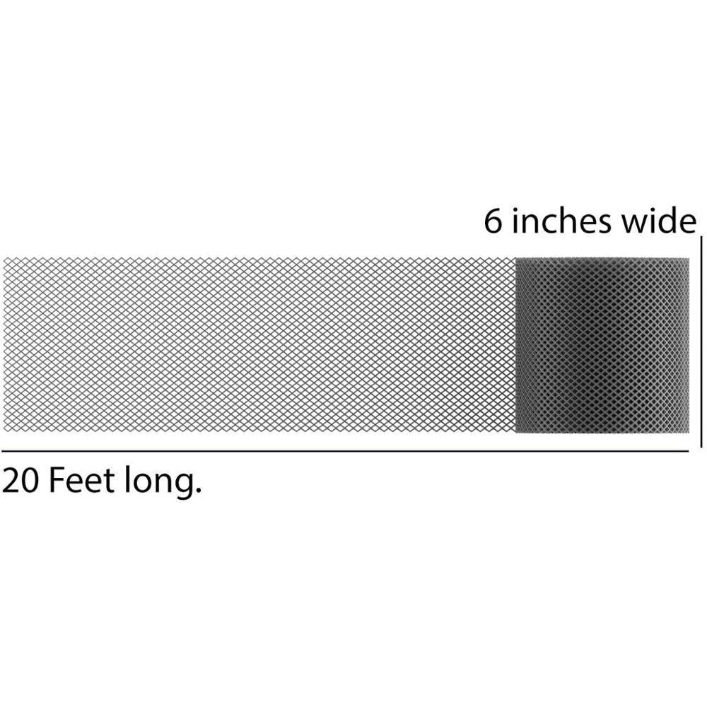 Plastic Gutter Mesh Cover Roll (2-Pack, 6" x 20') by HitMyNeed