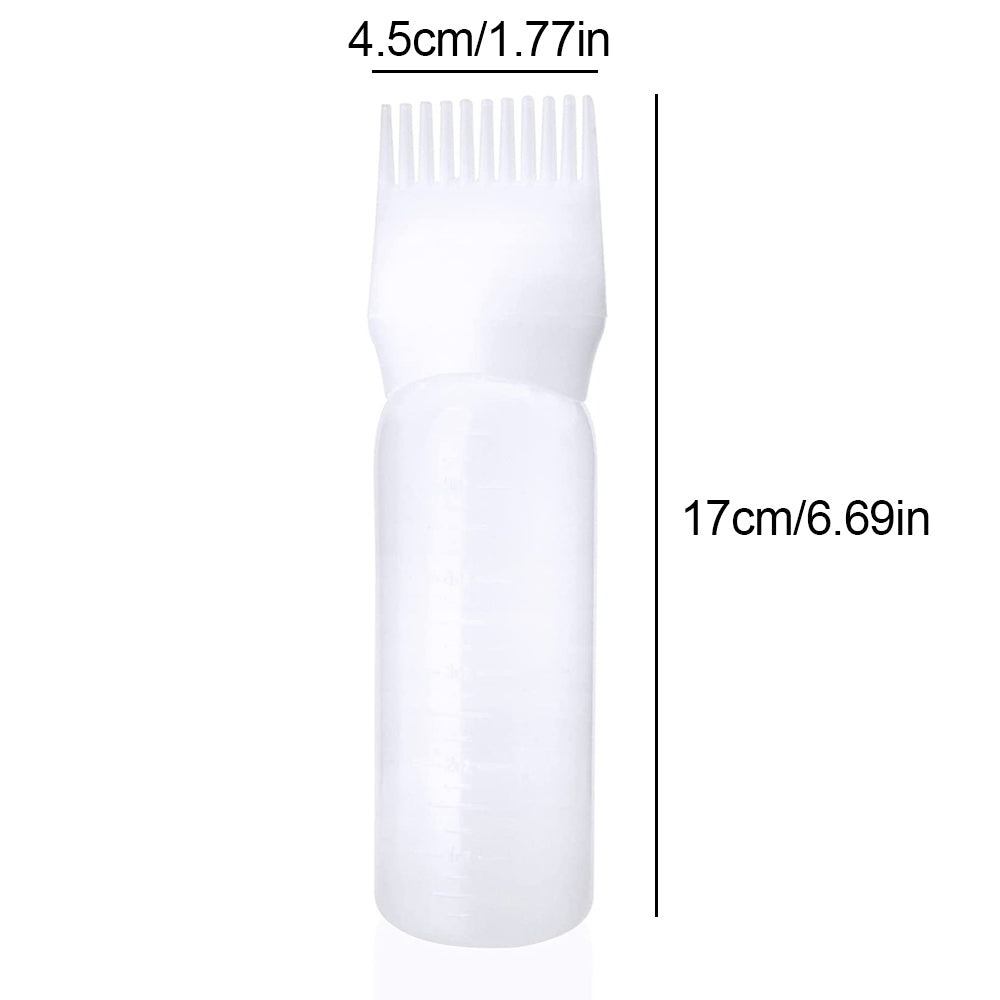 Plastic Hair Root Comb Applicator Bottle 120ml by HitMyNeed
