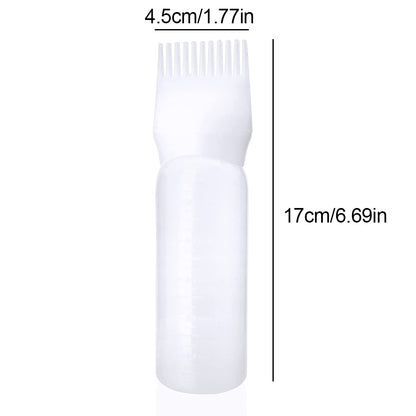 Plastic Hair Root Comb Applicator Bottle 120ml by HitMyNeed