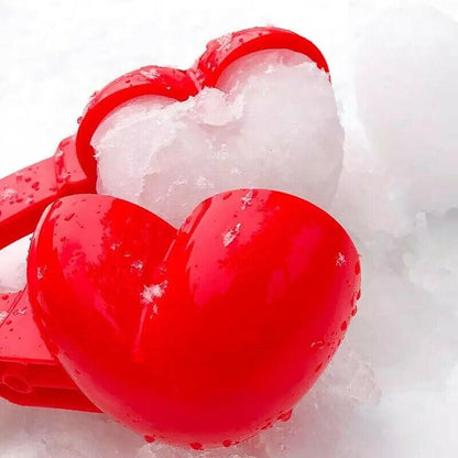 Plastic Heart Snowball Maker Mold by HitMyNeed
