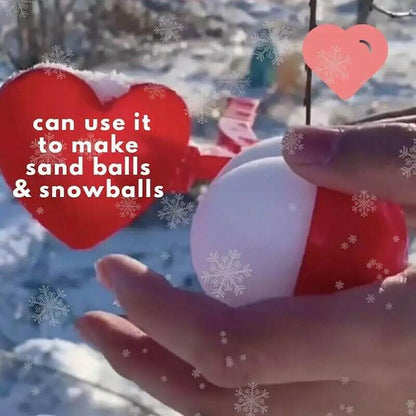 Plastic Heart Snowball Maker Mold by HitMyNeed