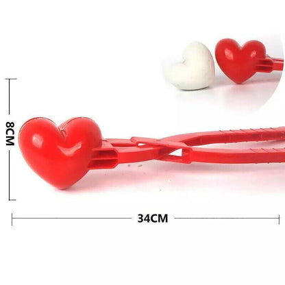 Plastic Heart Snowball Maker Mold by HitMyNeed