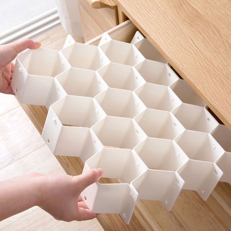 Plastic Honeycomb Drawer Organizer Set (8pcs) by HitMyNeed