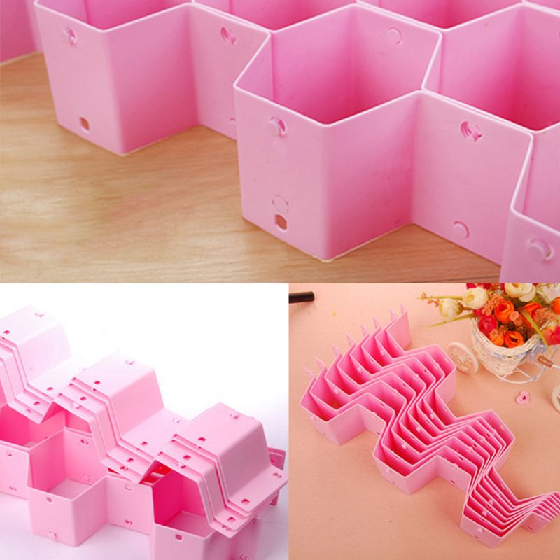 Plastic Honeycomb Drawer Organizer Set (8pcs) by HitMyNeed
