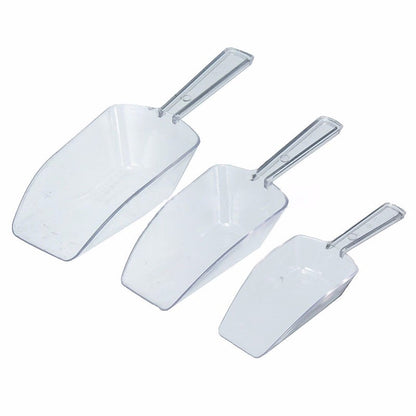 Plastic Ice Scoop Set of 3 for Kitchen and Bar by HitMyNeed