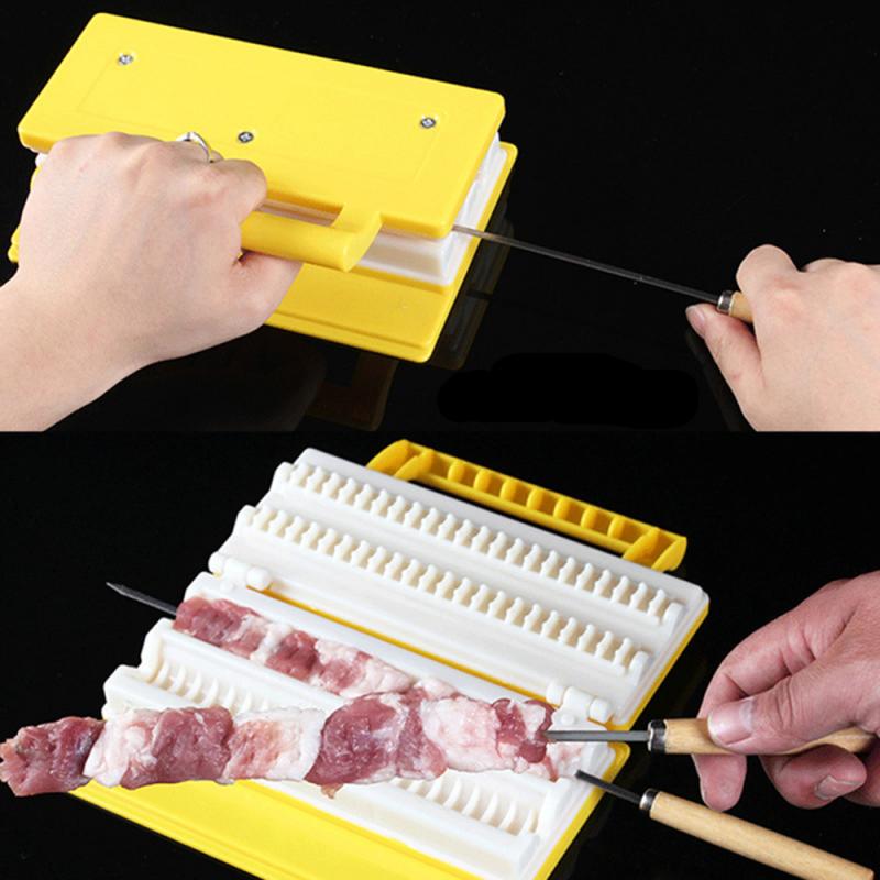 Plastic Kebab Maker Press for BBQ Skewers by HitMyNeed