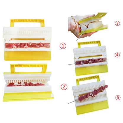 Plastic Kebab Maker Press for BBQ Skewers by HitMyNeed