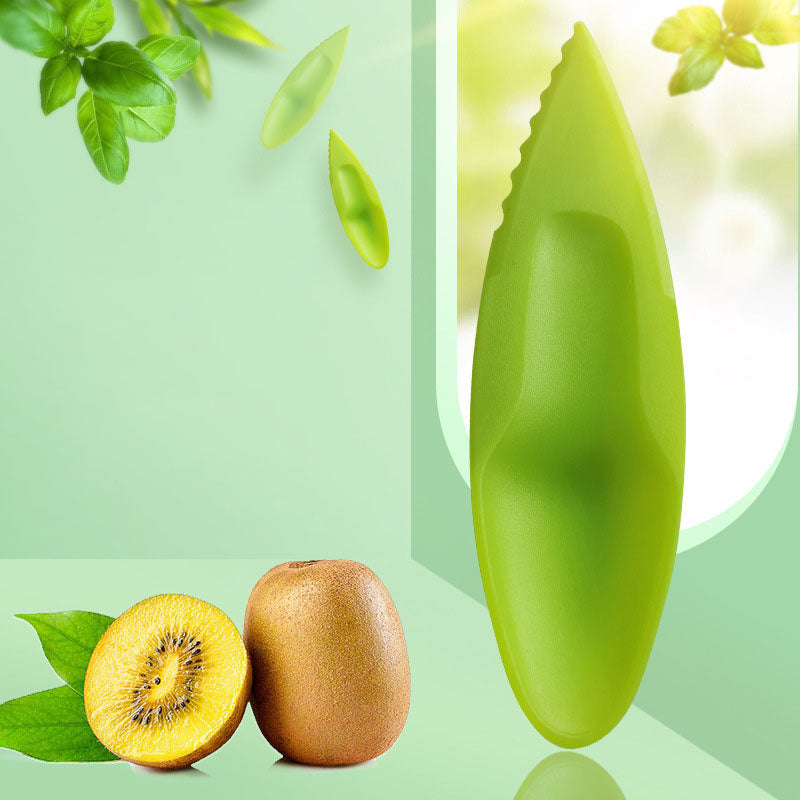 Plastic Kiwi Fruit Spoons Set of 5 by HitMyNeed