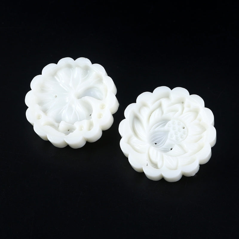 Plastic Moon Cake Stamp Set with Press Tool by HitMyNeed