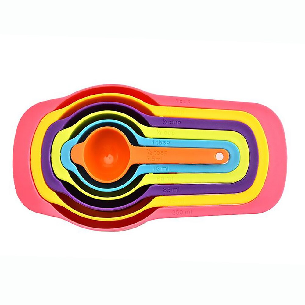 Plastic Nesting Measuring Cups Set, 6 Pieces by HitMyNeed