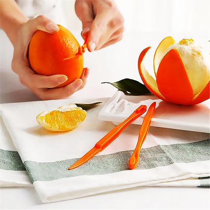 Plastic Orange Peelers Set of 6 by HitMyNeed