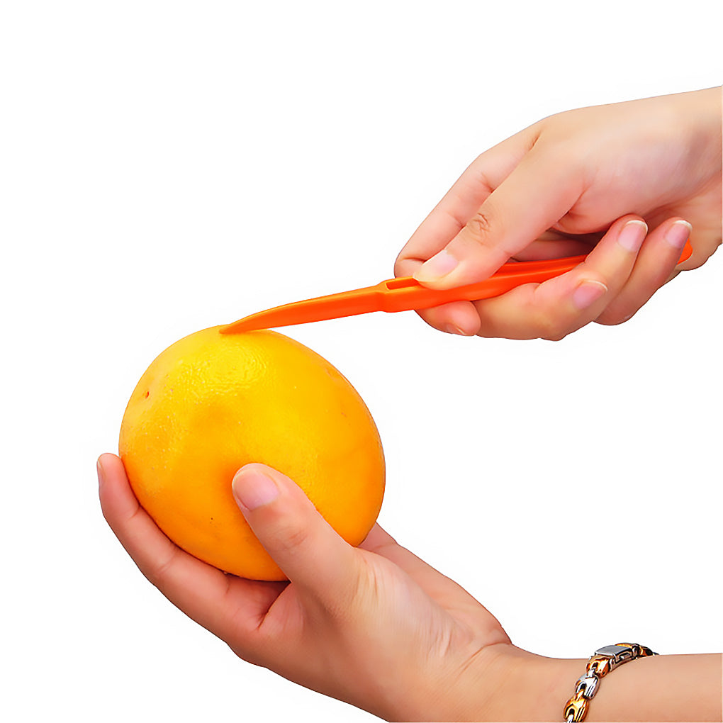 Plastic Orange Peelers Set of 6 by HitMyNeed