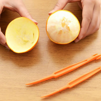 Plastic Orange Peelers Set of 6 by HitMyNeed