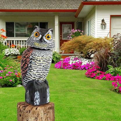 Plastic Owl Decoy with Rotating Head and Sound no-sound by HitMyNeed