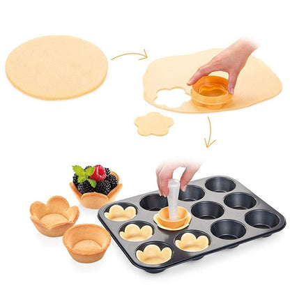 Plastic Pastry Tamper and Cutter for Tart Shells by HitMyNeed