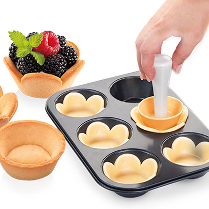 Plastic Pastry Tamper and Cutter for Tart Shells by HitMyNeed