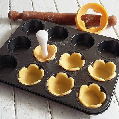 Plastic Pastry Tamper and Cutter for Tart Shells by HitMyNeed