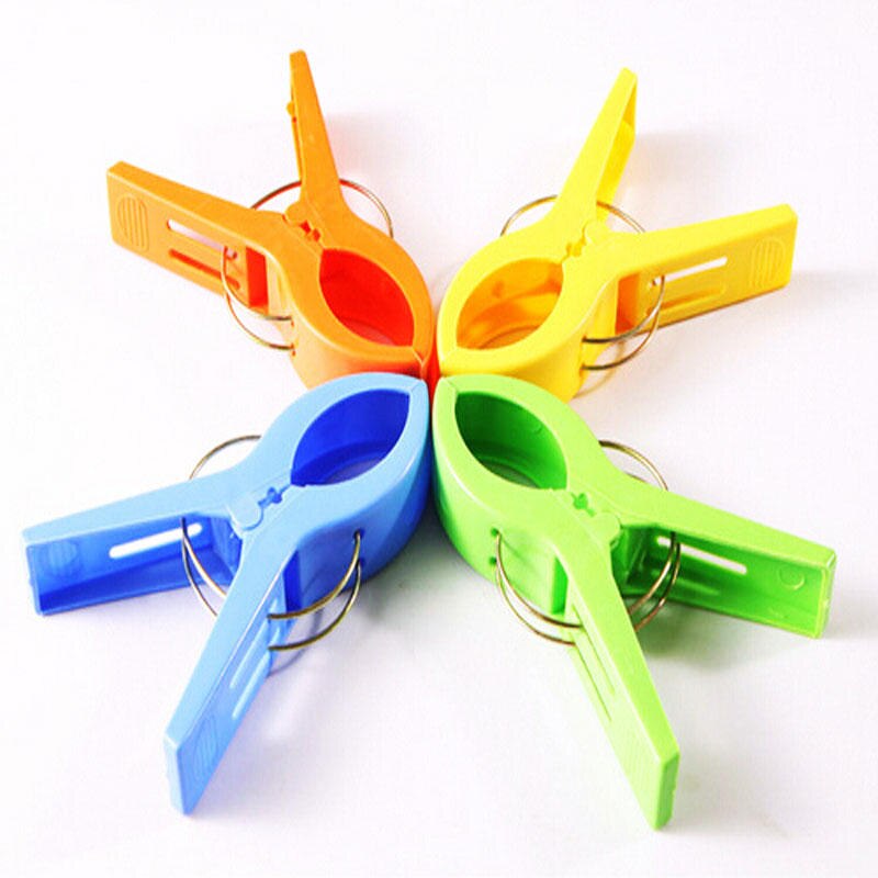 Plastic Pool Towel Clips, Set of 4 by HitMyNeed