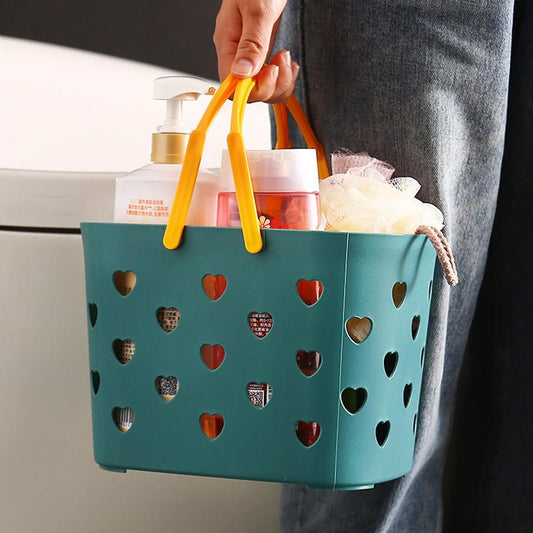 Plastic Portable Bathroom Caddy with Drain Holes by HitMyNeed