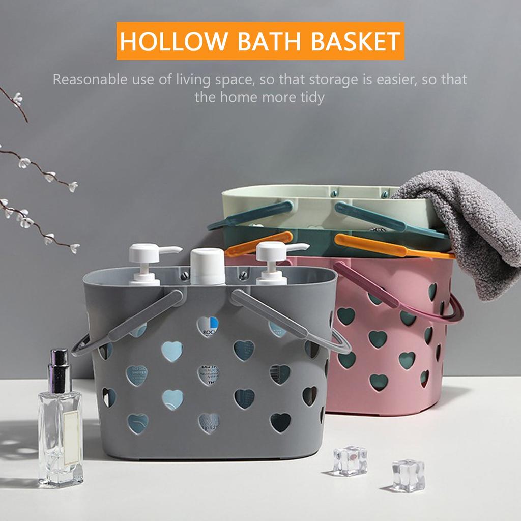 Plastic Portable Bathroom Caddy with Drain Holes by HitMyNeed