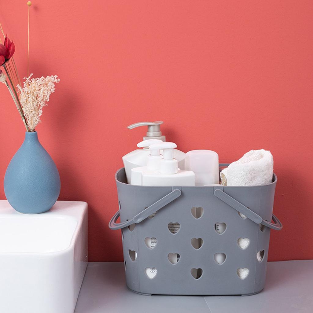 Plastic Portable Bathroom Caddy with Drain Holes by HitMyNeed