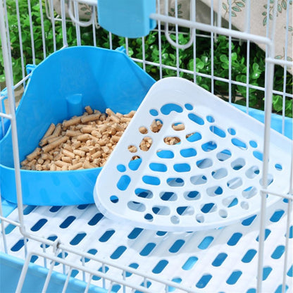 Plastic Rabbit Corner Litter Tray for Small Pets by HitMyNeed
