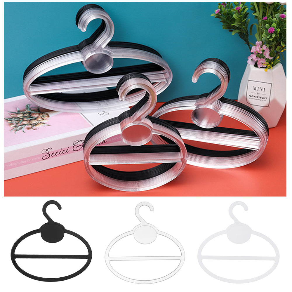 Plastic Round Hangers for Scarves and Belts (20 Pack) by HitMyNeed