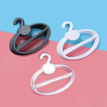 Plastic Round Hangers for Scarves and Belts (20 Pack) by HitMyNeed