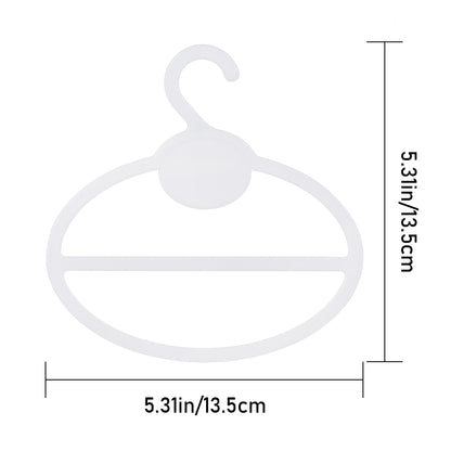 Plastic Round Hangers for Scarves and Belts (20 Pack) by HitMyNeed