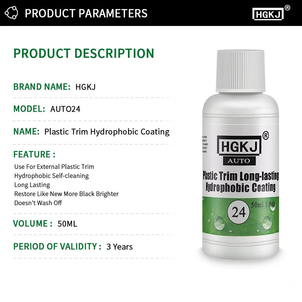 Plastic & Rubber Restorer Long-Lasting Black Shine by HitMyNeed