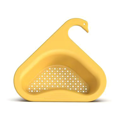 Plastic Sink Strainer Basket for Food Leftovers yellow by HitMyNeed