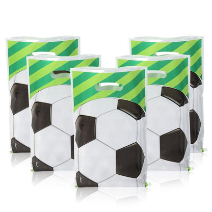 Plastic Soccer Treat Bags with Handles (30 Pack) by HitMyNeed