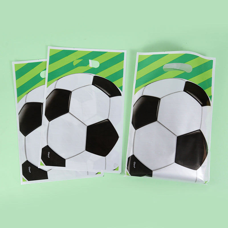 Plastic Soccer Treat Bags with Handles (30 Pack) by HitMyNeed