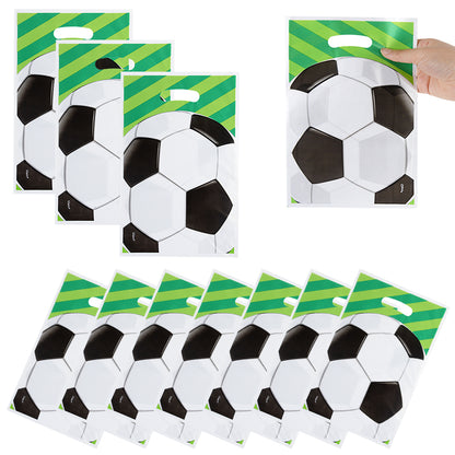 Plastic Soccer Treat Bags with Handles (30 Pack) by HitMyNeed