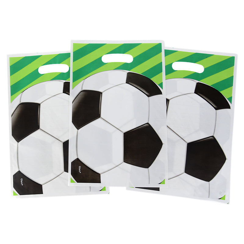 Plastic Soccer Treat Bags with Handles (30 Pack) by HitMyNeed