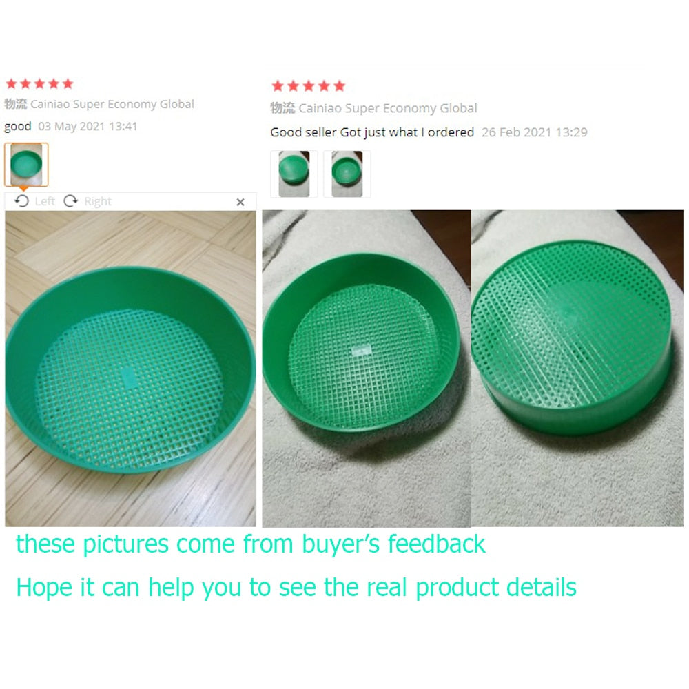 Plastic Soil Sifter Sieve for Garden Soil Prep by HitMyNeed