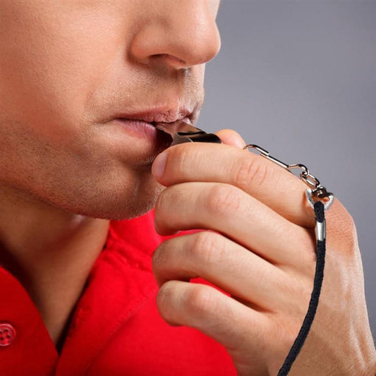 Plastic Sports Whistle with Lanyard for Coaches & Refs by HitMyNeed