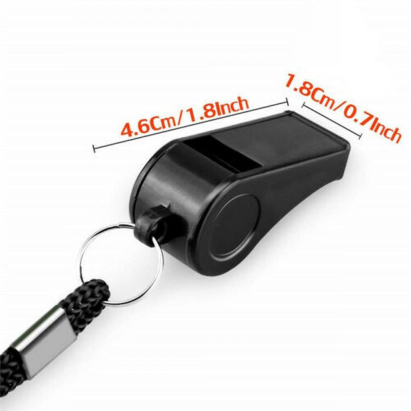 Plastic Sports Whistle with Lanyard for Coaches & Refs by HitMyNeed